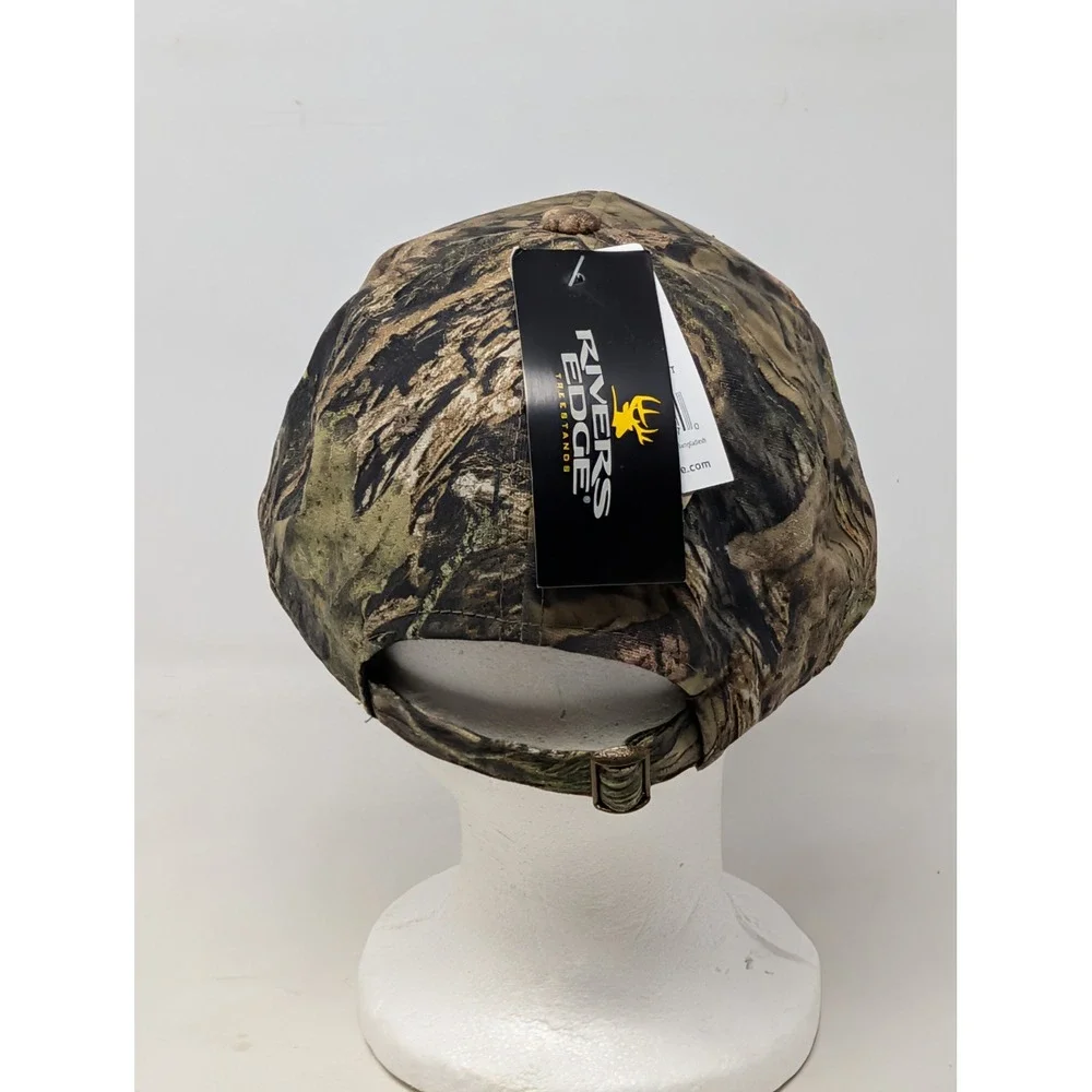 Rivers Edge Treestands Mossy Oak Camo Baseball Hat Hunting Cap 25659 NWT